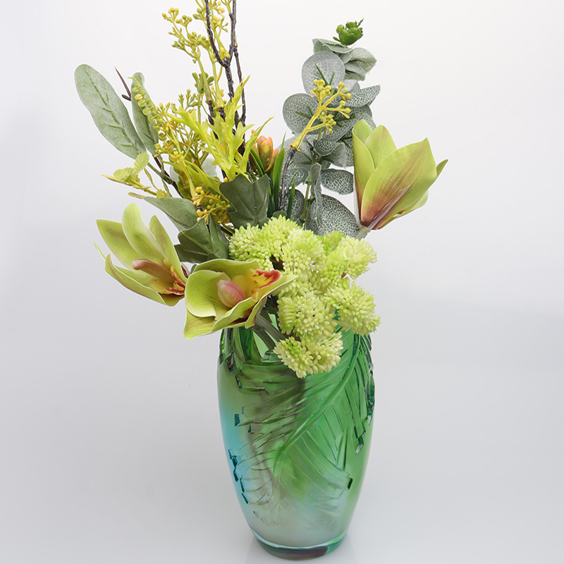 Glazen vaas Woonkamer Bloemstuk Kristalglas Artistieke Vaas Home Decor Eettafel Ornament