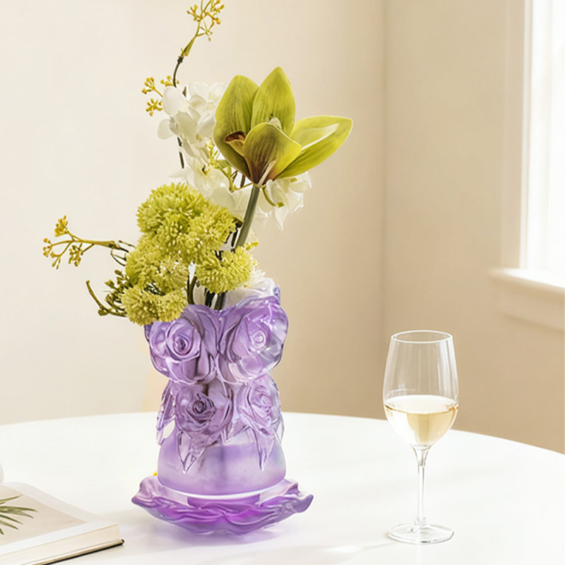 Verloren was gietproces Glas Home Decor Kristallen glazen vaas