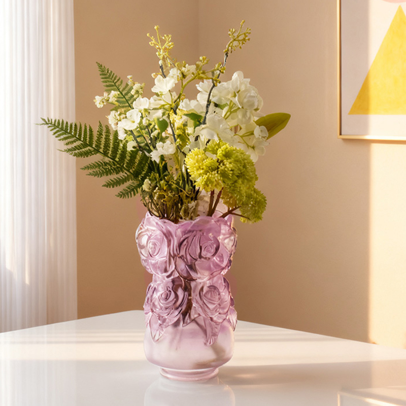 Verloren was gietproces Glas Home Decor Kristallen glazen vaas