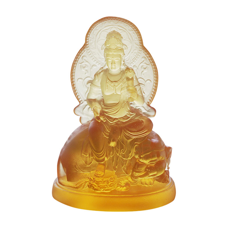 Samantabhadra Bodhisattva glazen beeld