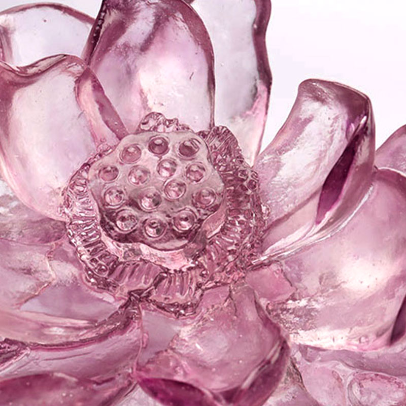 Pebble textuur paars roze glazen vaas