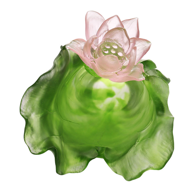 Lotus-serie haldecoratie kristallen glazen vaasset