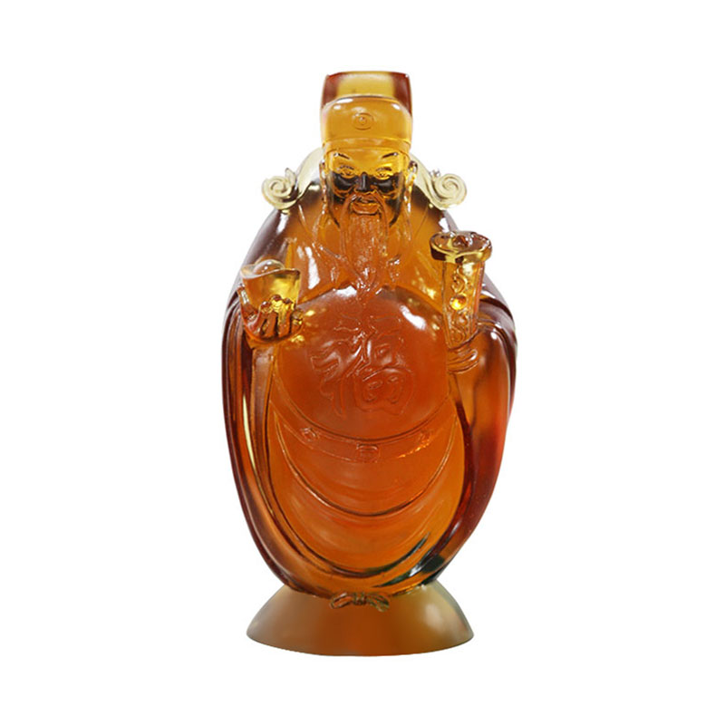 Glazen God van rijkdom ornamenten