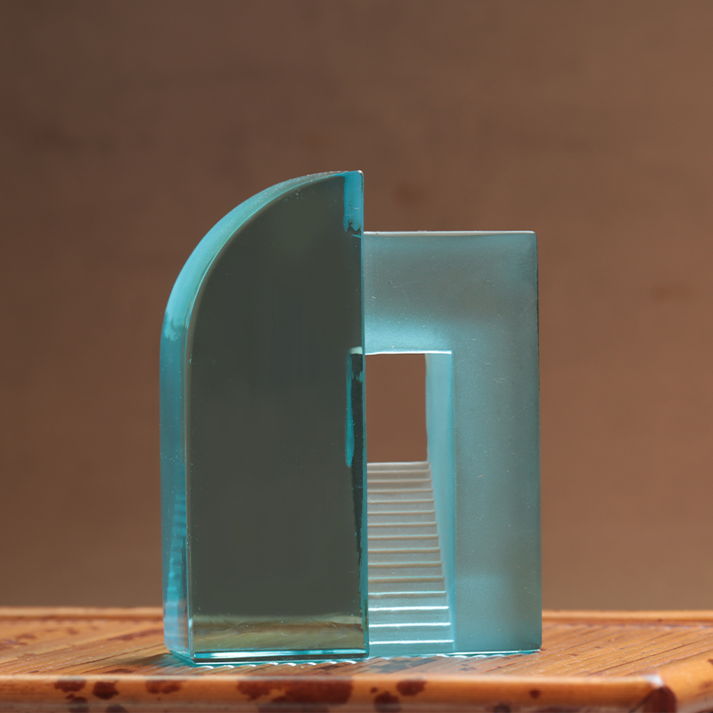 Kleurovergang blauw matglas Chinese speelgoedornamenten