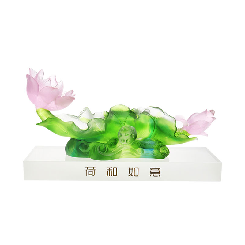 Lotus-serie haldecoratie kristallen glazen vaasset